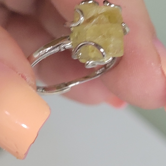 NATURAL POWERFUL HELIODOR STONE STERLING SILVER RING HANDMADE 925 - Picture 12 of 16